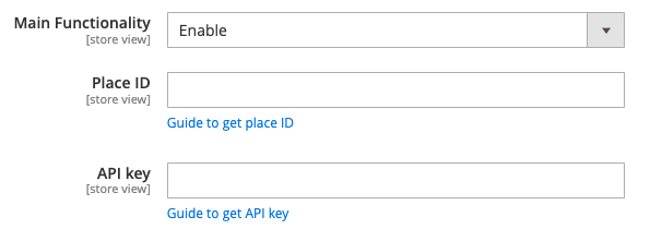 Magento 2 Google Reviews Widget Settings