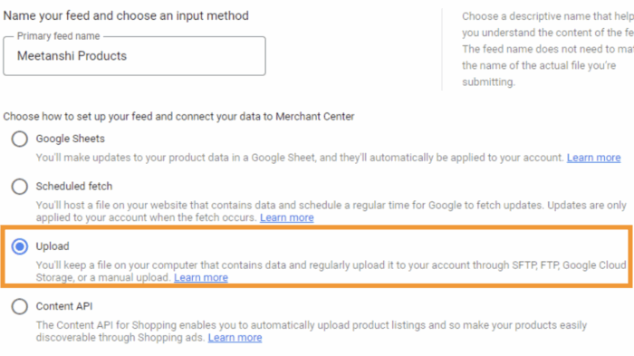 Upload Magento XML file in Google Merchant Center