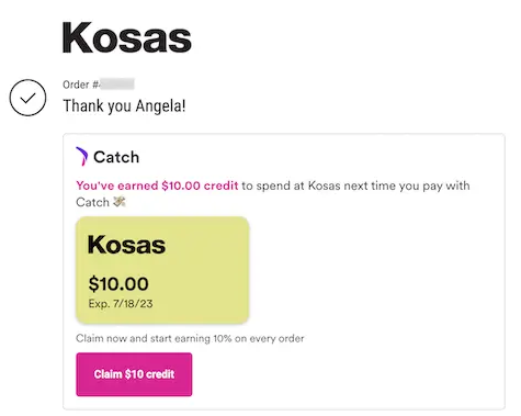 Kosas Cosmetics Helps Cherish Customers with Credits