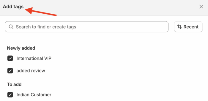 add tags