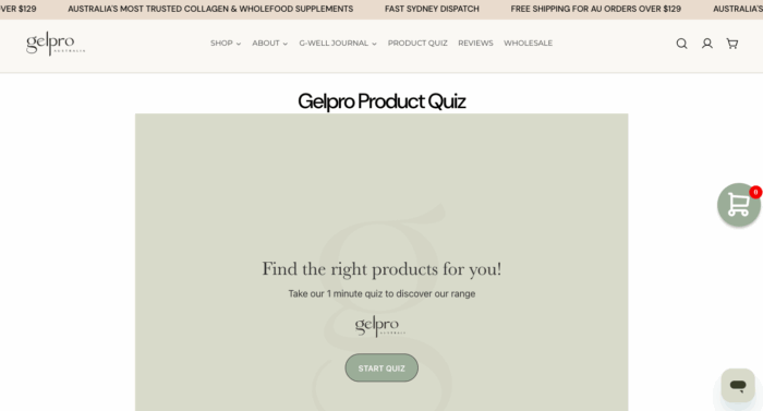 Gelpro_product quiz