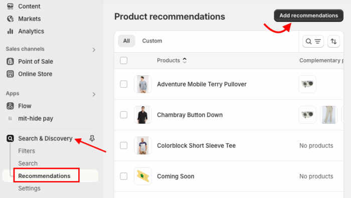 Add recommendation