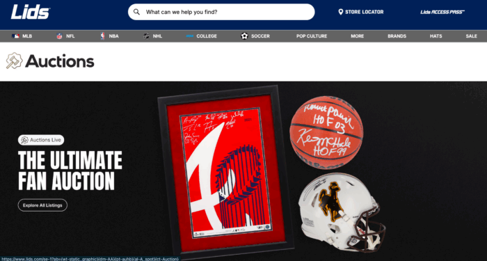 lids_auction page