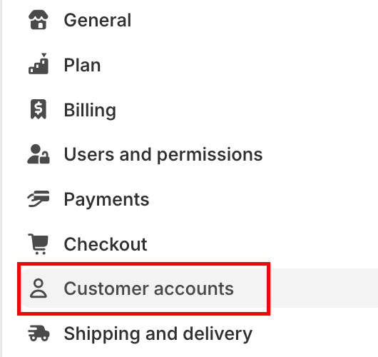 select customer accounts