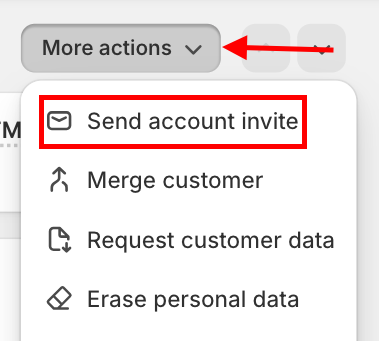 click Send account email