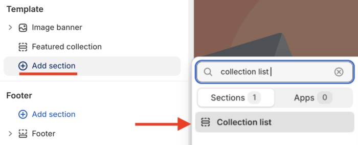 add collection list