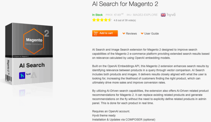 Anowave AI Search for Magento 2