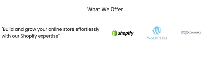 Preview of the Logo list section using an Shopify app