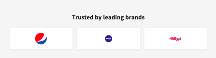 Preview of the shopify logo list section using the custom code.