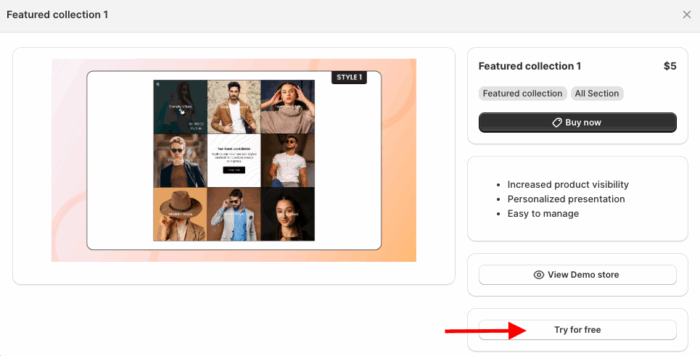 click Try for Free