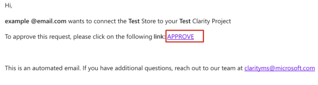 Approval email to Shopify admin