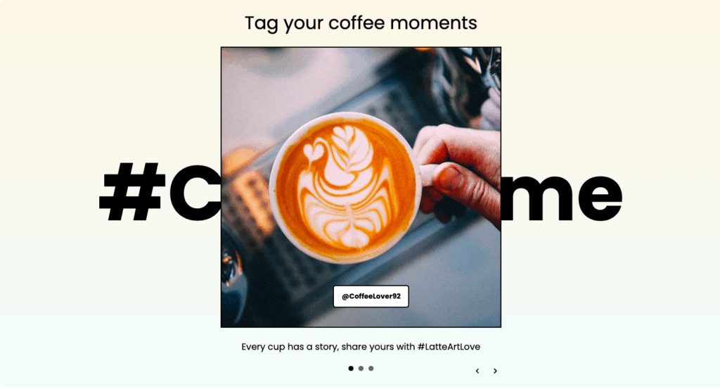 preview of the instafeed section in shopify
