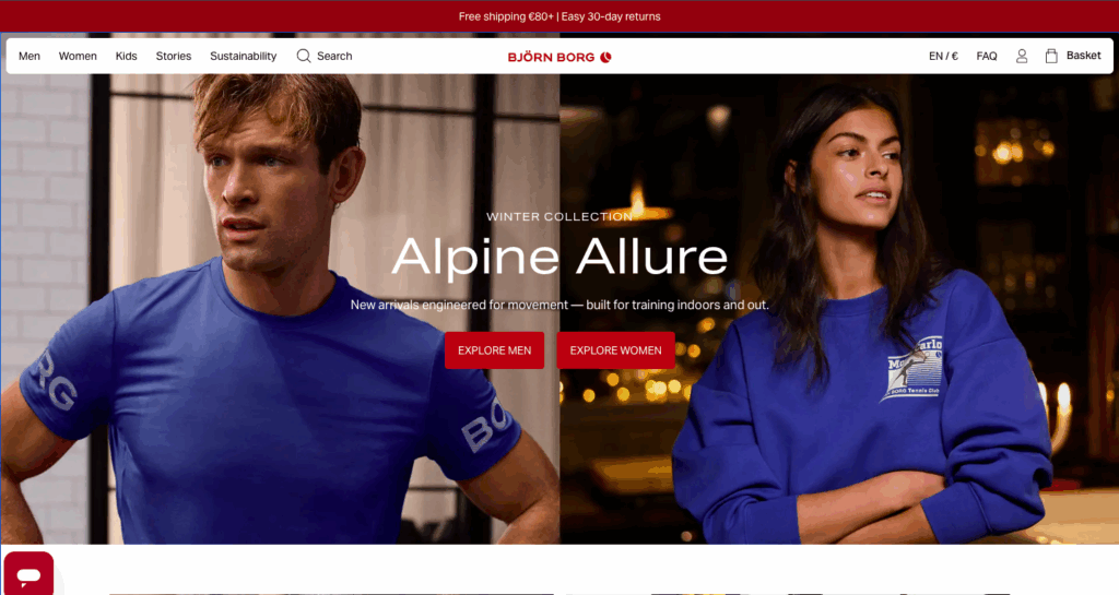 Björn Borg - a Magento website