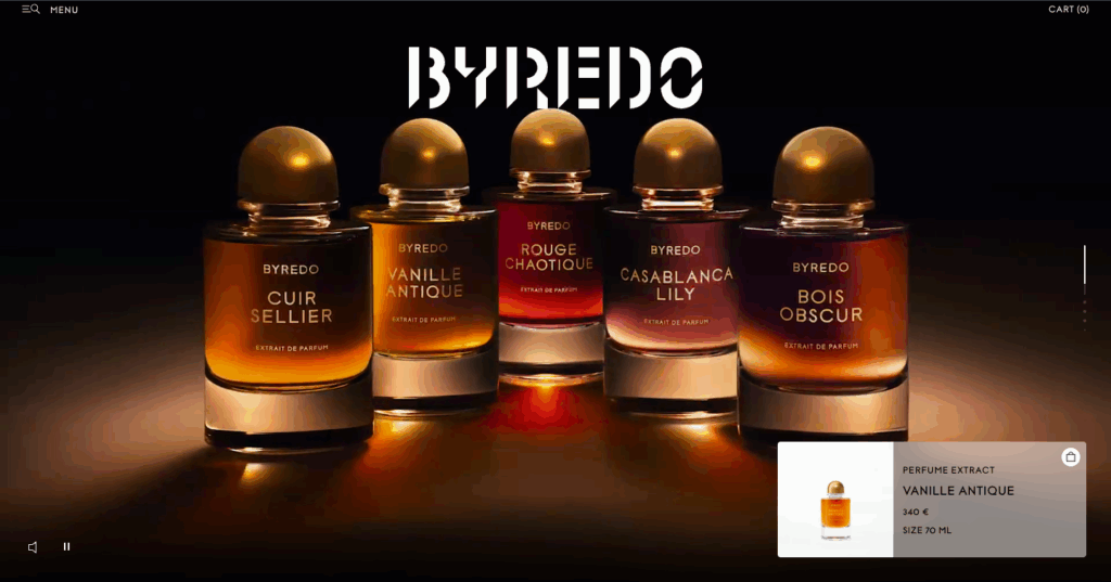Byredo - a magento website