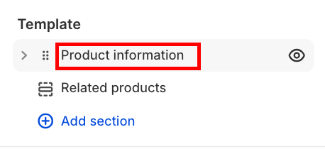 click product information to add image zoom effect in Shopify