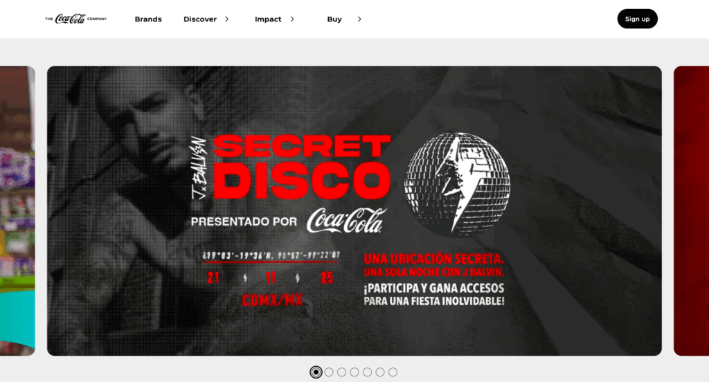 Coca-Cola (Mexico) - a magento website