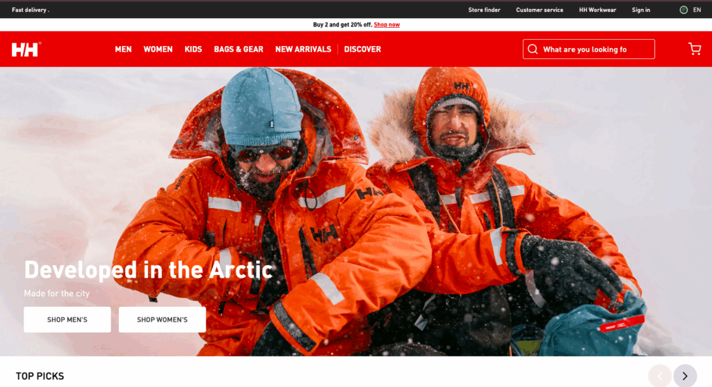 Helly Hansen - Magento website