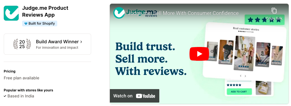 Judge.me Product Reviews App