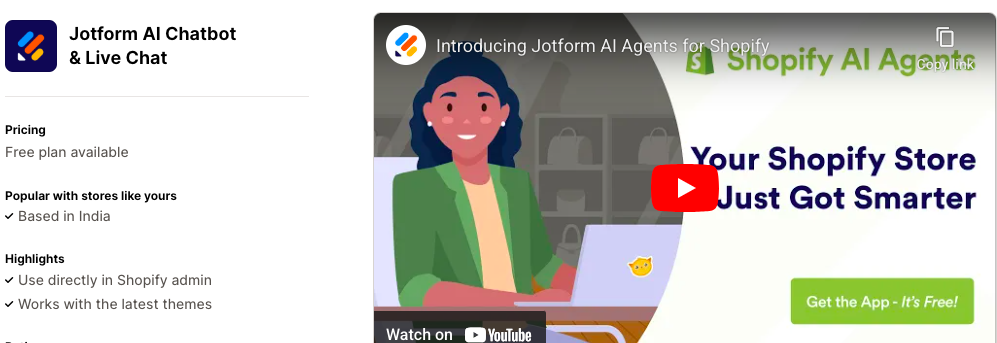 Jotform AI Chatbot