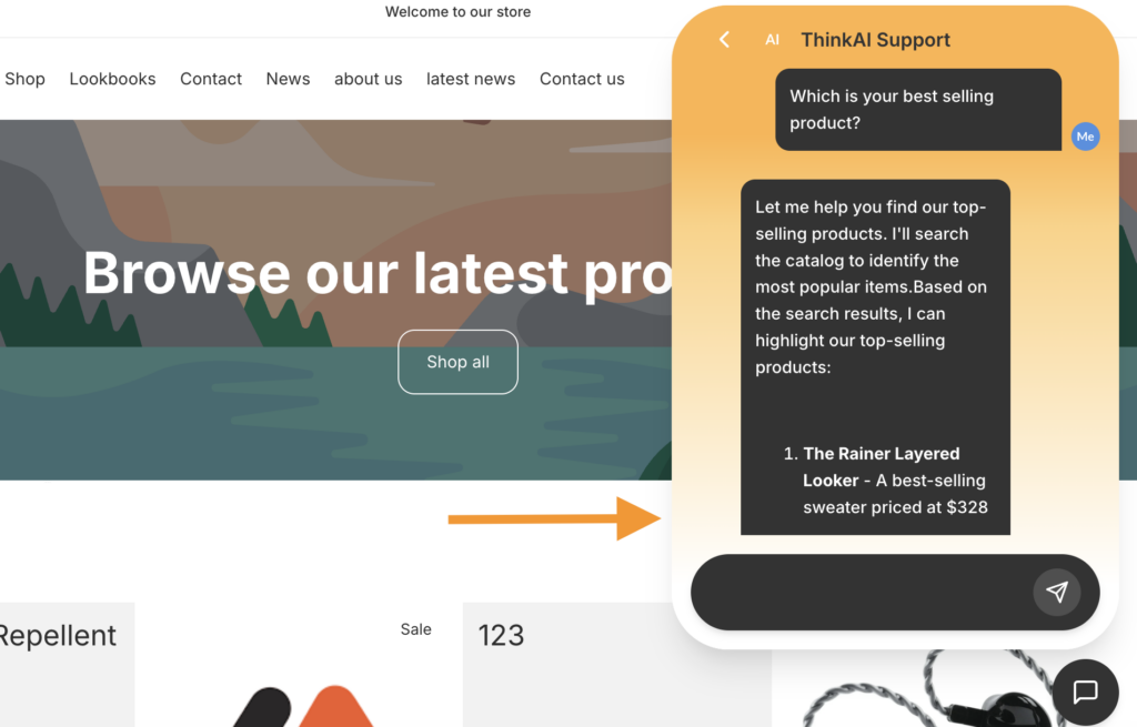 MIT AI Product Recommendation feature for Shopify