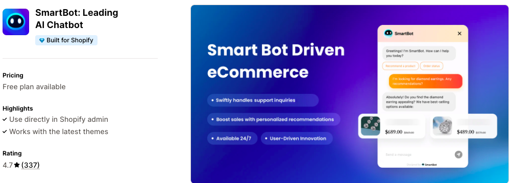 SmartBot AI chatbot