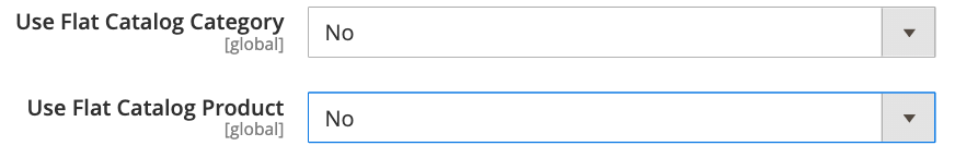 Disable the flat catalog
