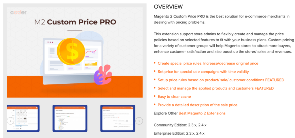 Magento 2 Custom Price PRO by Landofcoder