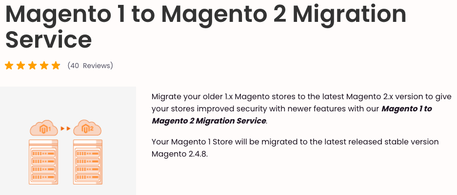Meetanshi Magento 1 to Magento 2 migration service 
