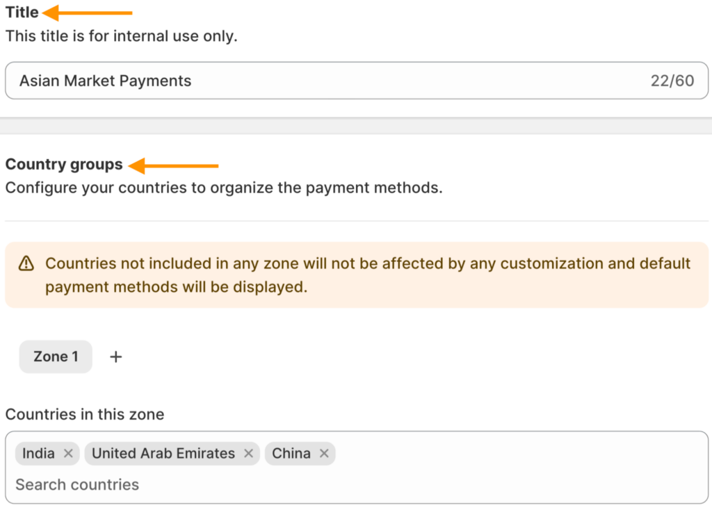 Edit hide payment settings for diffrent countries
