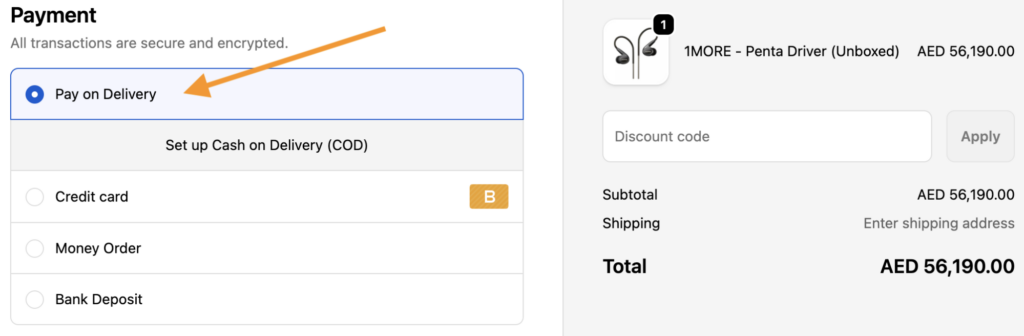 Payment Changes at Checkout