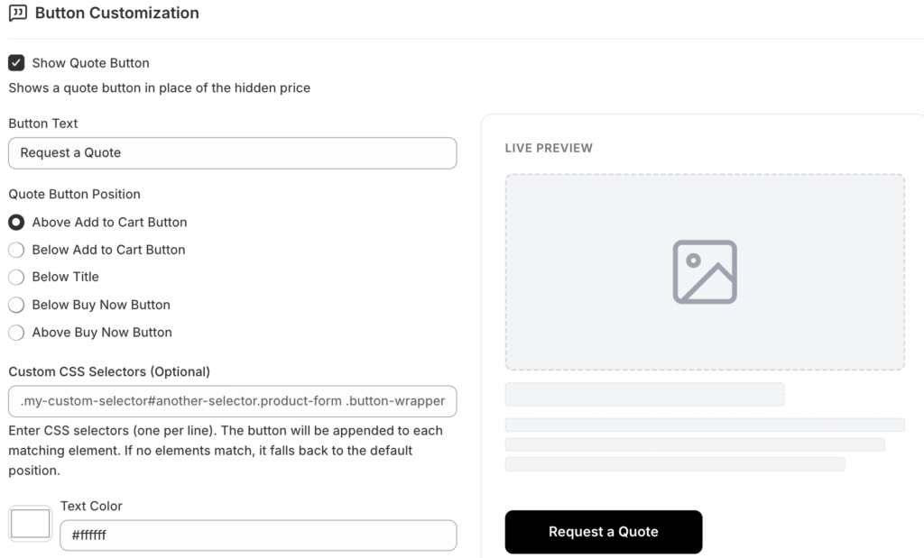 Button customization in Shopify 