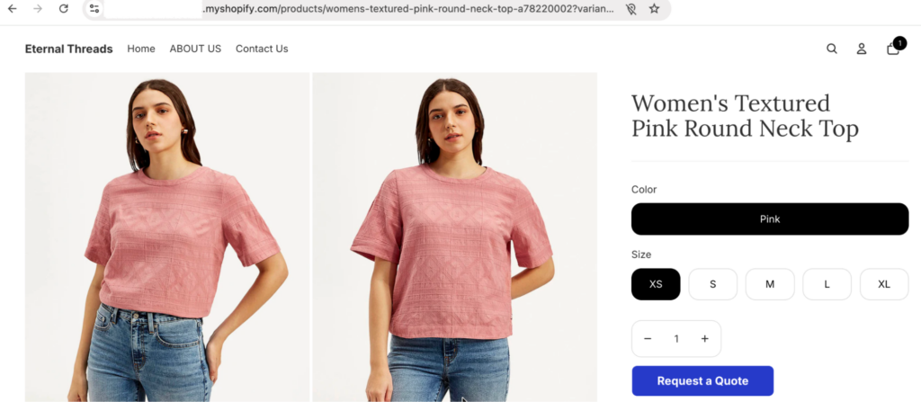 Hide product price of the specific collection