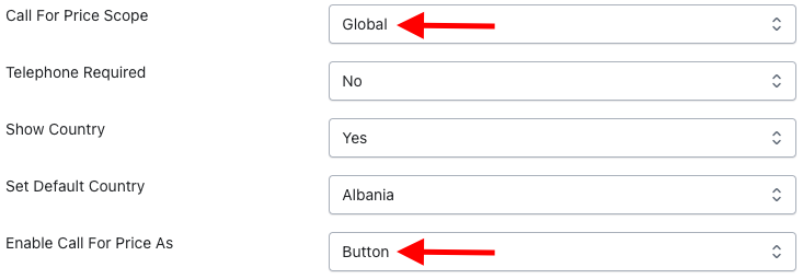 Enable Request for Quote and Set Display Rules