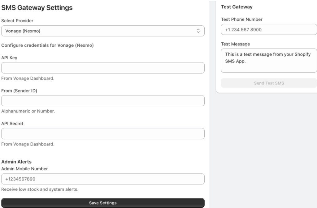 Connect SMS Gateway