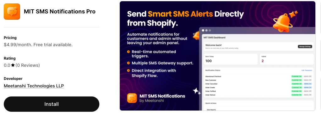 MIT SMS Notifications Pro