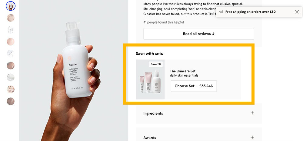 Complementary Cross-Sell Bundles