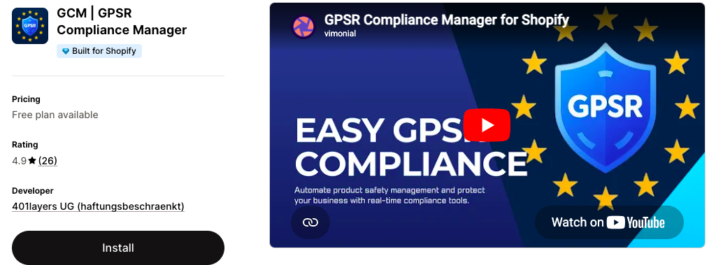 GCM | GPSR Compliance Manager 