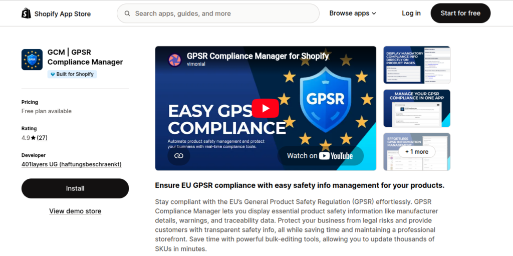GCM | GPSR Compliance Manager 
