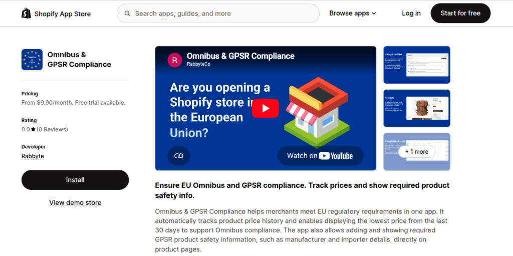 Omnibus & GPSR Compliance