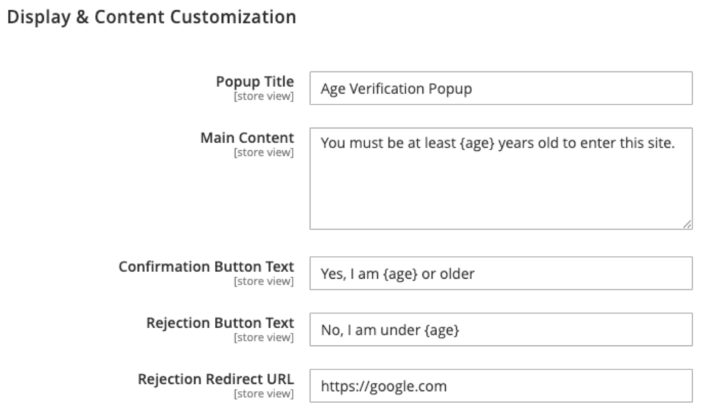 Customize Your Popup Content