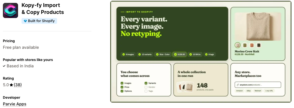 Kopy-fy Import and Copy Products
