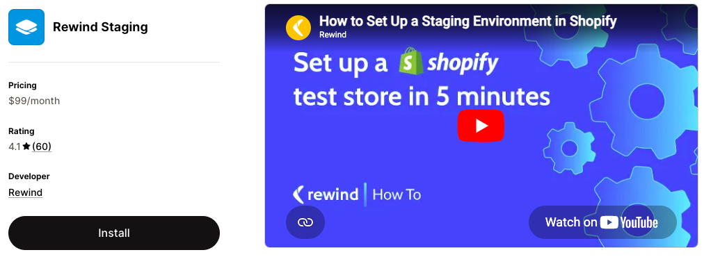 Rewind Staging