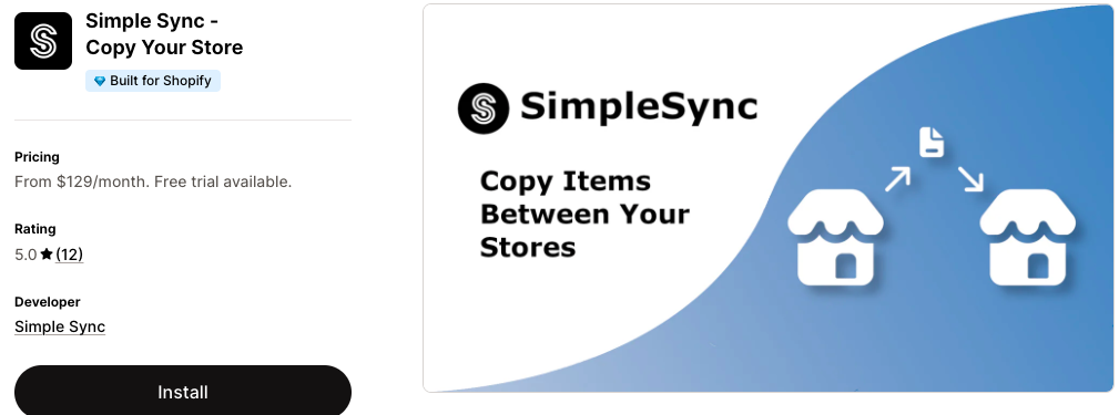 Simple sync- copy your store