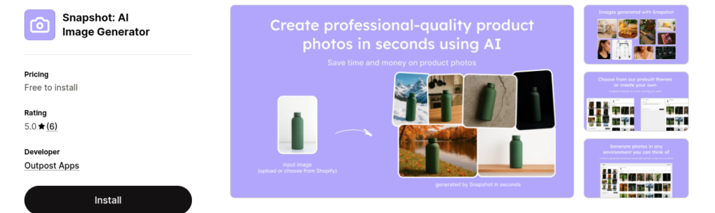 Snapshot: AI Image Generator