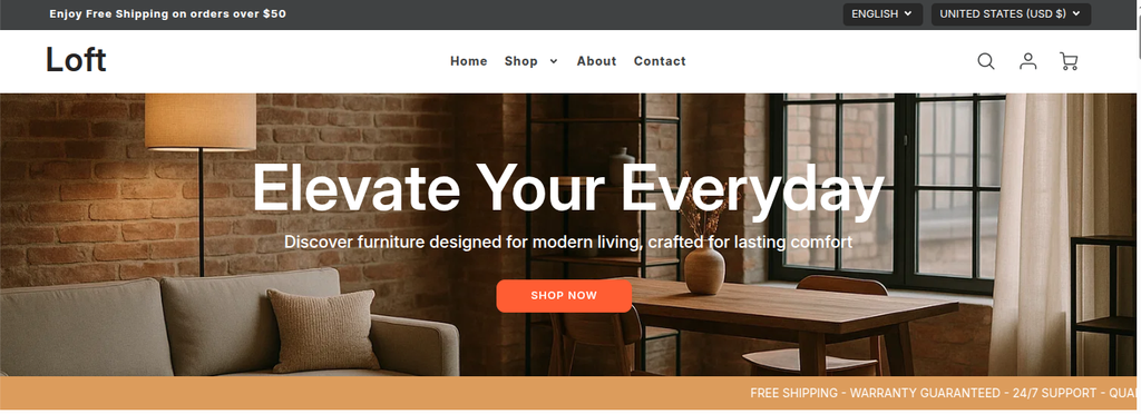 Loft Shopify Theme