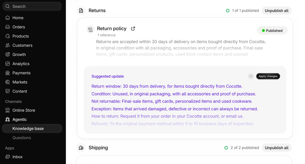 Shopify Catalog and Store Eligibility