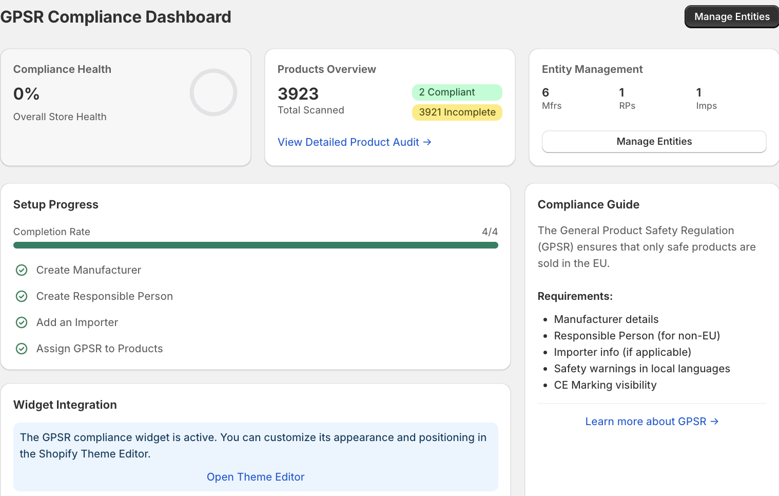 App Dashboard Overview