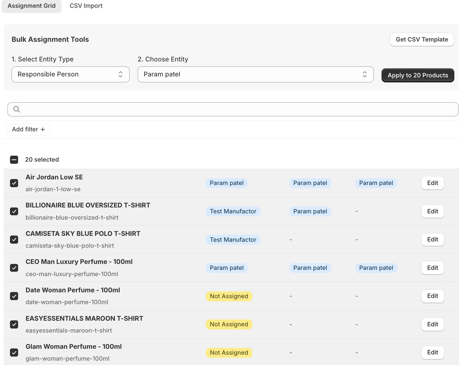 Bulk Manager for Large Catalog