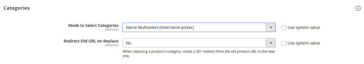 Categories