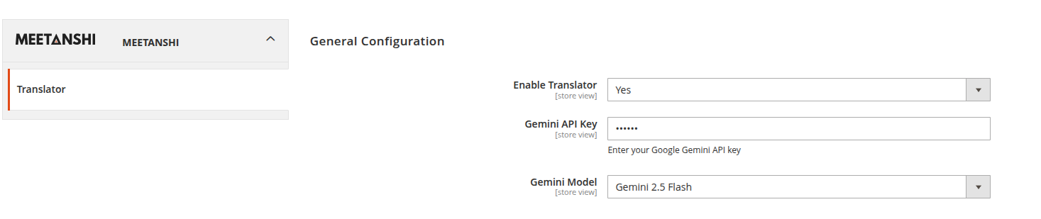 AI Translator Configuration